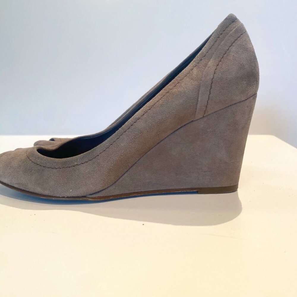 jcrew peep toe stone grey aka clay 5 womens